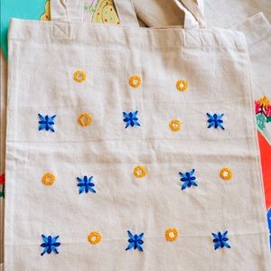 Handmade cotton tote bag